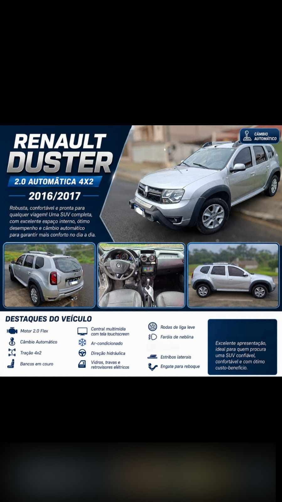 Renault DUSTER DAKAR 4x2 2.0 Hi-Flex 16V Aut. em Irati, PR
